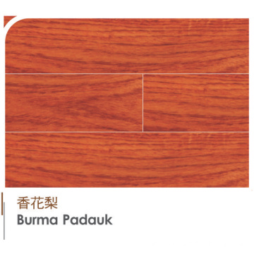 Plancher d&#39;ingénierie et laminat haut de gamme d&#39;origine birmane Padauk